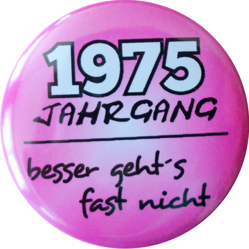 Badge for your birthday - 75